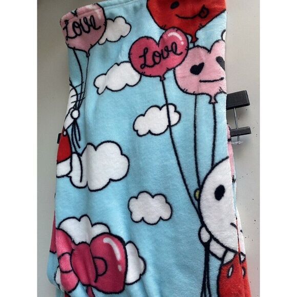 Sanrio Hello Kitty Valentines Love Heart Balloon Soft Throw Blanket 50 X 70” NEW - Picture 16 of 16